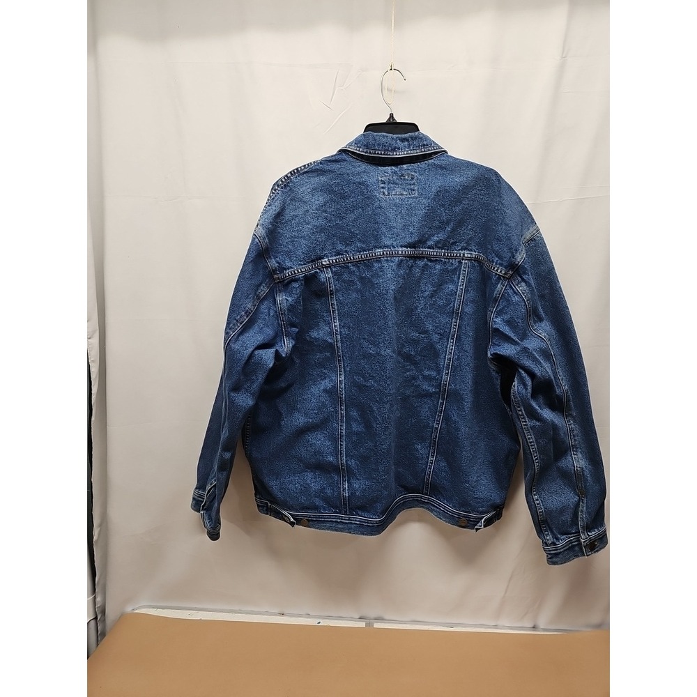 Harbor Bay Men's Blue Vintage Denim Jacket Hb Sport 90s Trucker Size 1xlt Tall - Picture 8 of 10